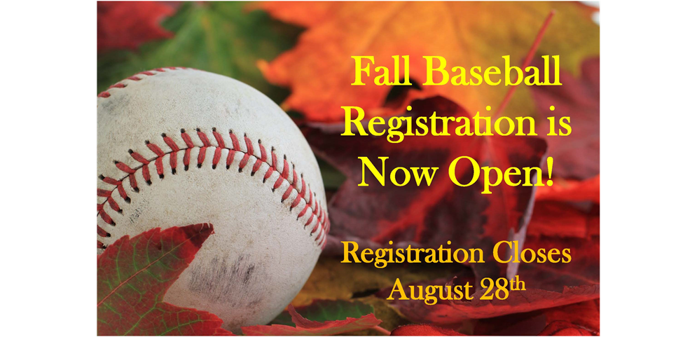 Fall Registration is now OPEN!